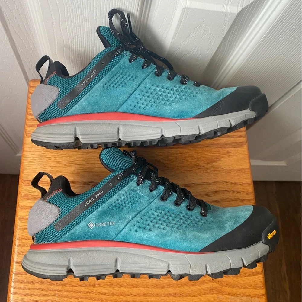 Danner Trail 2650 GTX Current Blue Suede Gore-Tex Waterproof Hiking Shoes 7.5 - Picture 3 of 11